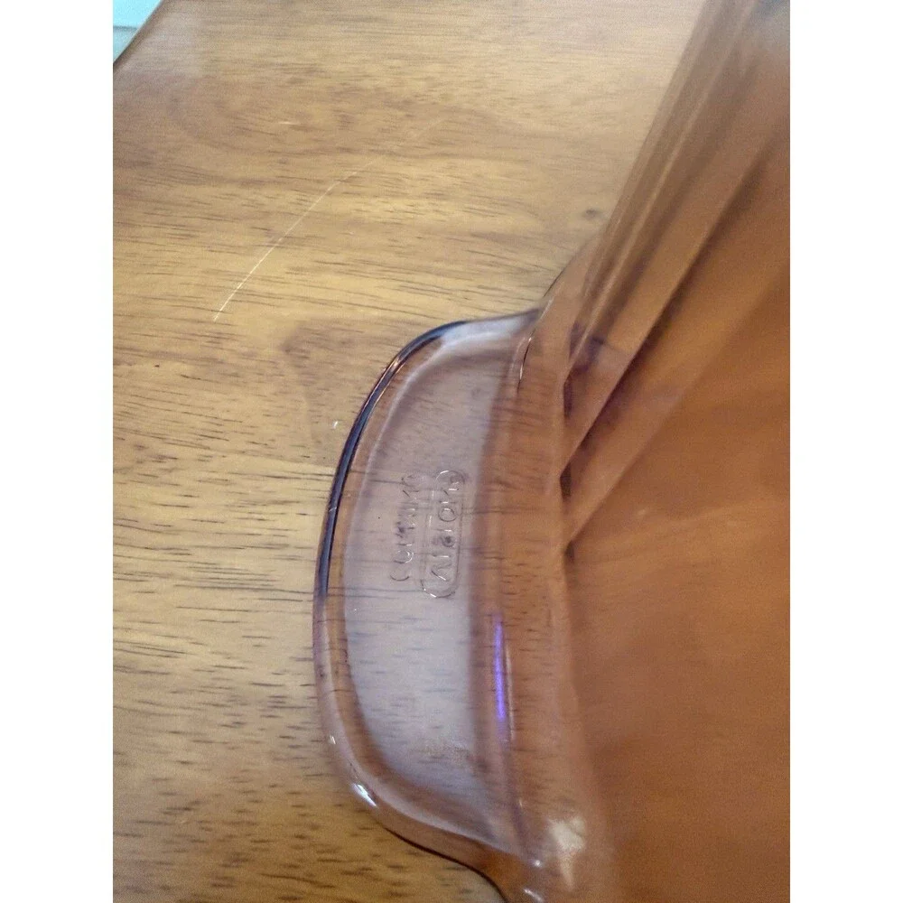 Vintage Visions by Corning Amber Roasting Pan Handled Casseroles Baking Dish